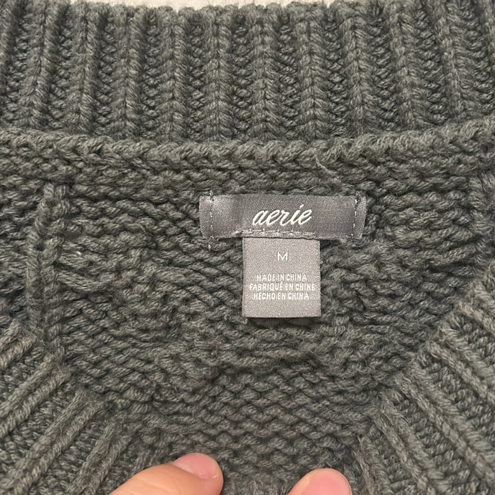 aerie green sweater - Picture 3 of 7